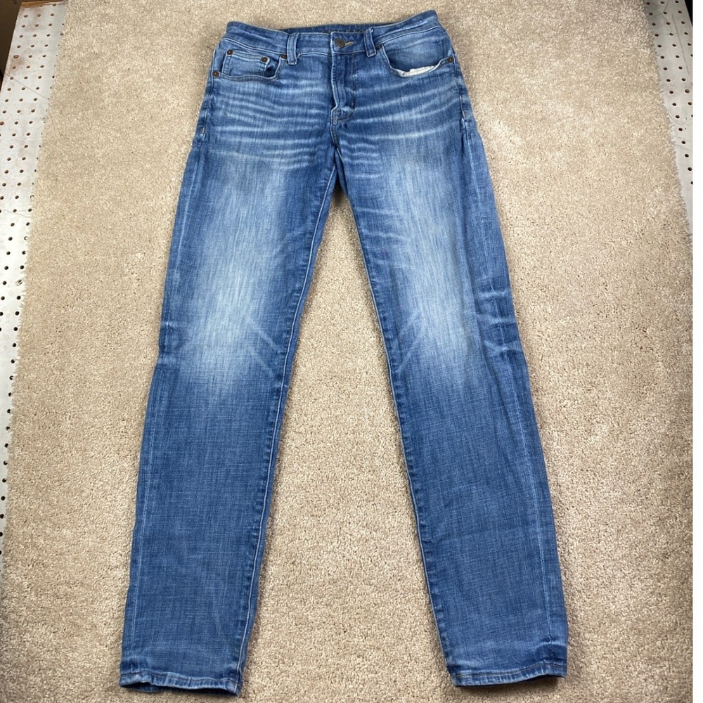 American‎ Eagle Slim Straight Ne(x)t Level Flex Medium Wash Jeans 30x34 Mens